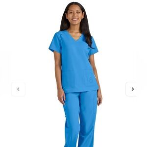 Koi Smiley World Blissful 4-Pocket V-Neck Scrub Top